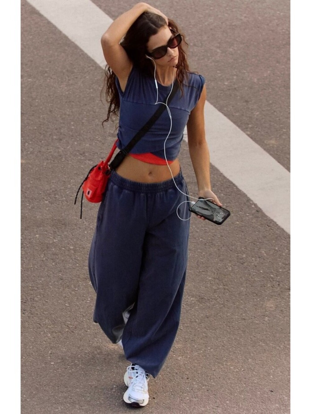 Free People Hot Shot Crossover Set - Navy - Size L
